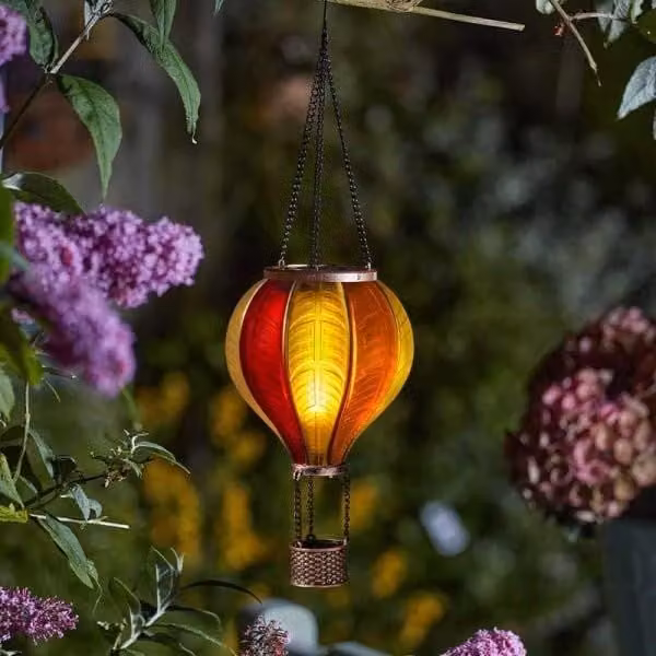 Marco Paul Solar Hot Air Balloon LED Garden Ornament, Multicolour – 1