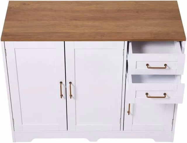 KORVIXA White Kitchen Storage Sideboard Cabinet – 1