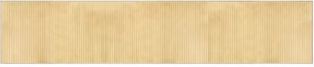 Berkfield Home Rectangular Bamboo Rug in Beige, W: 60 cm, L: 300 cm
