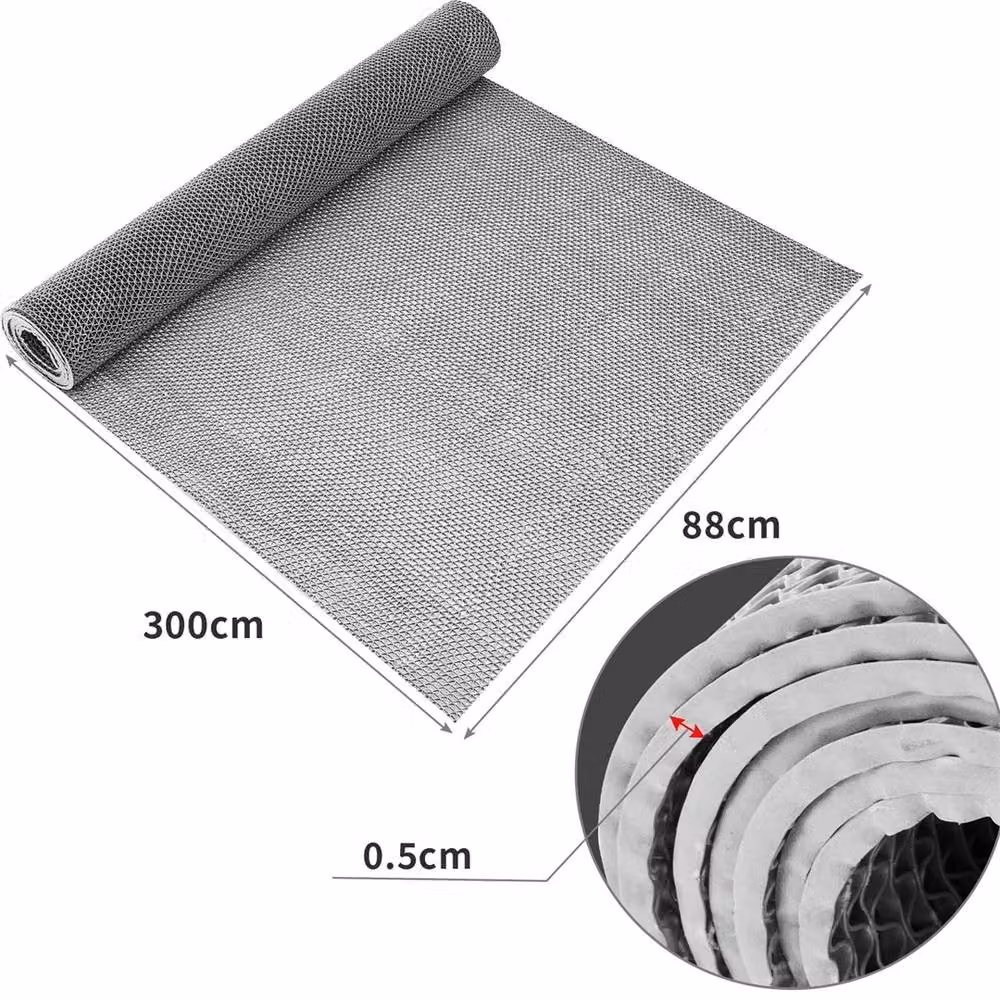 SPETLEK Non Slip Rubber Drainage Floor Mat in Grey, Diameter: 100 cm – 2