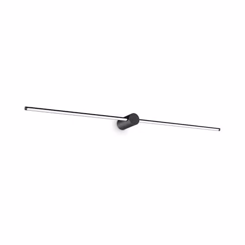 Netlighting Filo 2 Light LED Bathroom Over Mirror Wall Light, Black, 2000Lm, 3000K, IP44