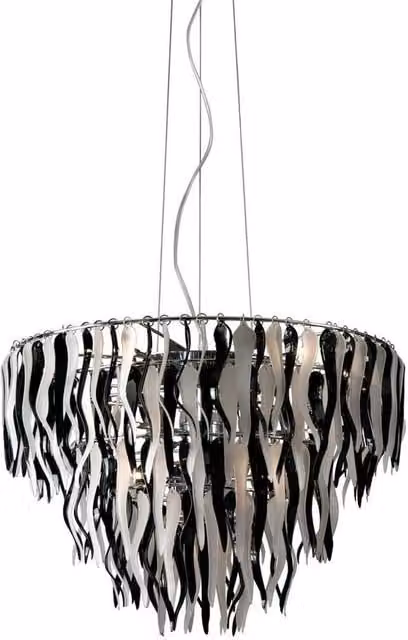Netlighting Likit 13 Light Pendant Ceiling Light in Chrome and Grey