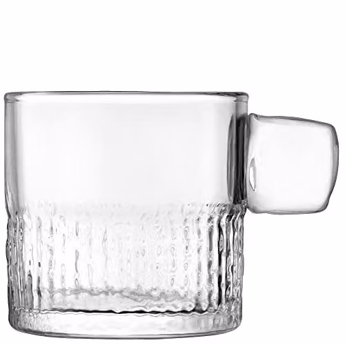 LSA Glass Tealight Holder with Handle, Transparent, Height: 9 cm – 1