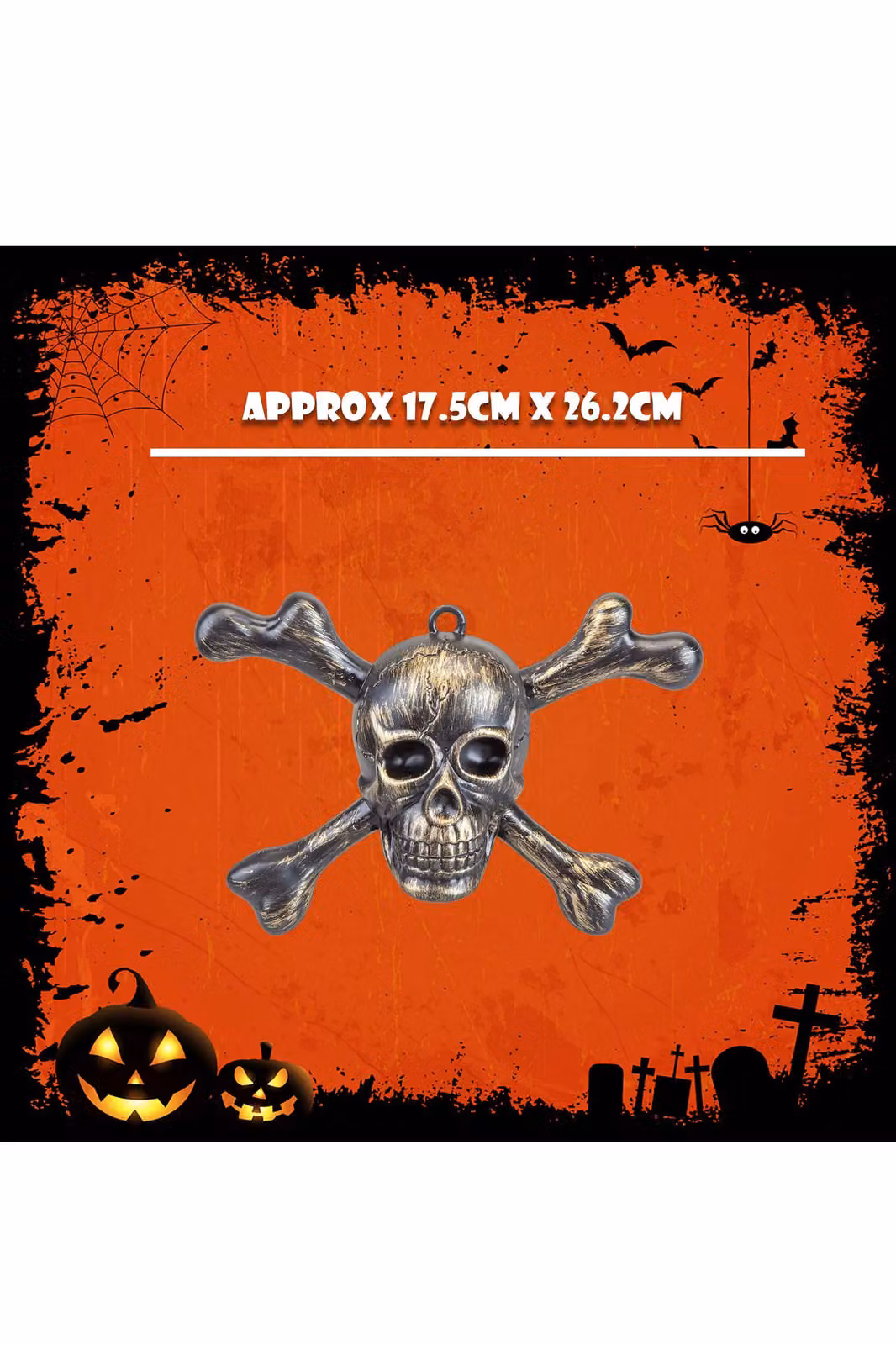 VFM e-Store Gold Skull and Crossbones Halloween Wall Decorations – 2