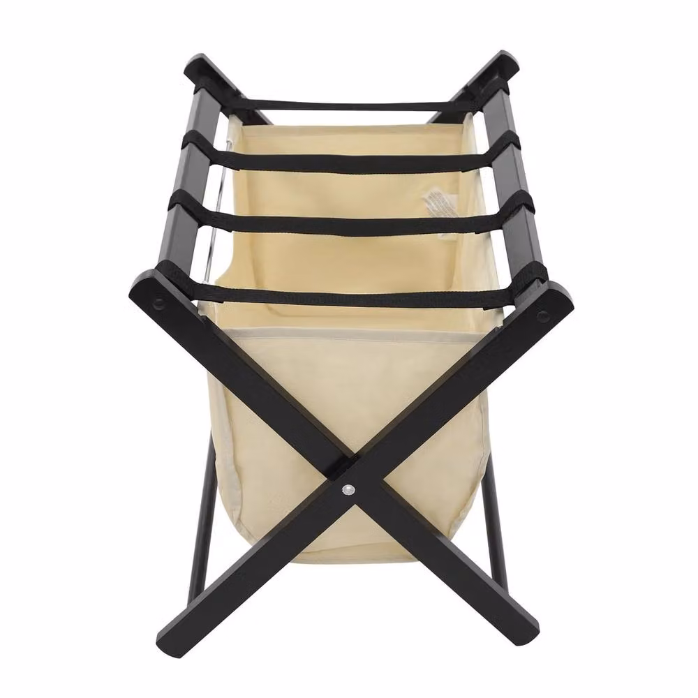 VOGREX Folding Luggage Suitcase Stand with Storage Shelf in Beige – 2