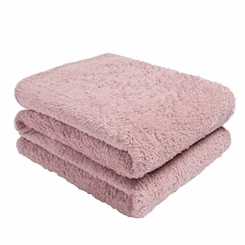 Brentfords Teddy Fleece Throw, Pink, W/D/H: 200 x 240 cm – 1