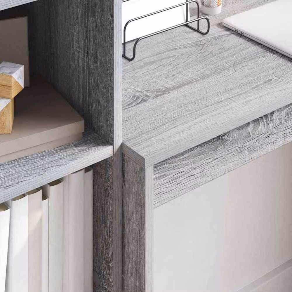 Berkfield Home Writing Desk in Grey Sonoma, W/D/H: 90 x 40 x 76 cm – 3
