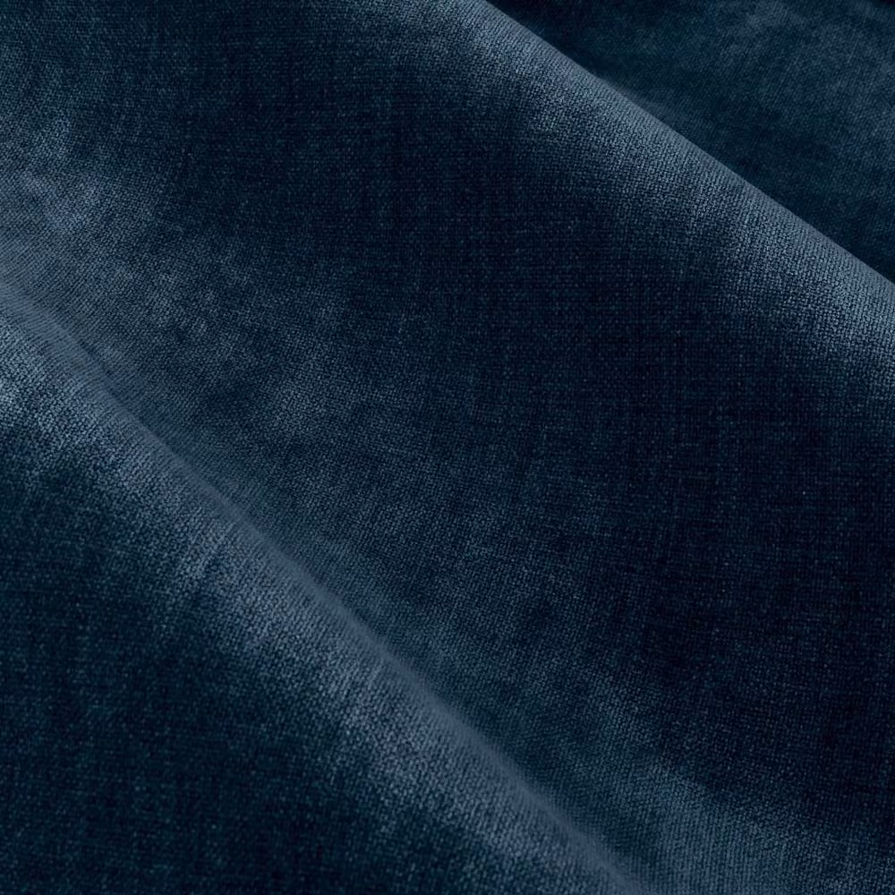 Yard Heavy Chenille Blackout Pencil Pleat Curtain Pair in Navy, Width: 117 cm, Drop: 183 cm – 4