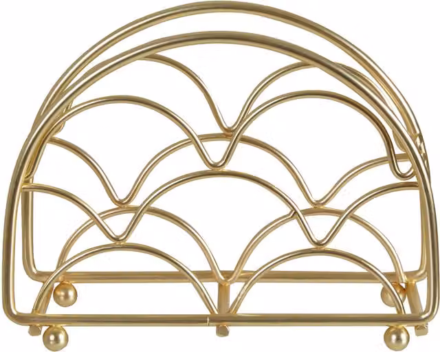 PHW by prime furnishing Vertex Deco Matte Gold Metal Napkin Holder