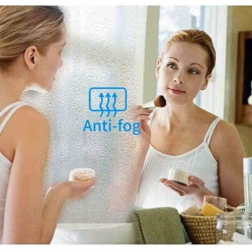 ENER-J LED Rectangular Bathroom Mirror with Bluetooth Speaker, Dimmable Touch Control and IP44 Waterproof Rating, Silver, W: 80 cm, H: 80 cm – 4
