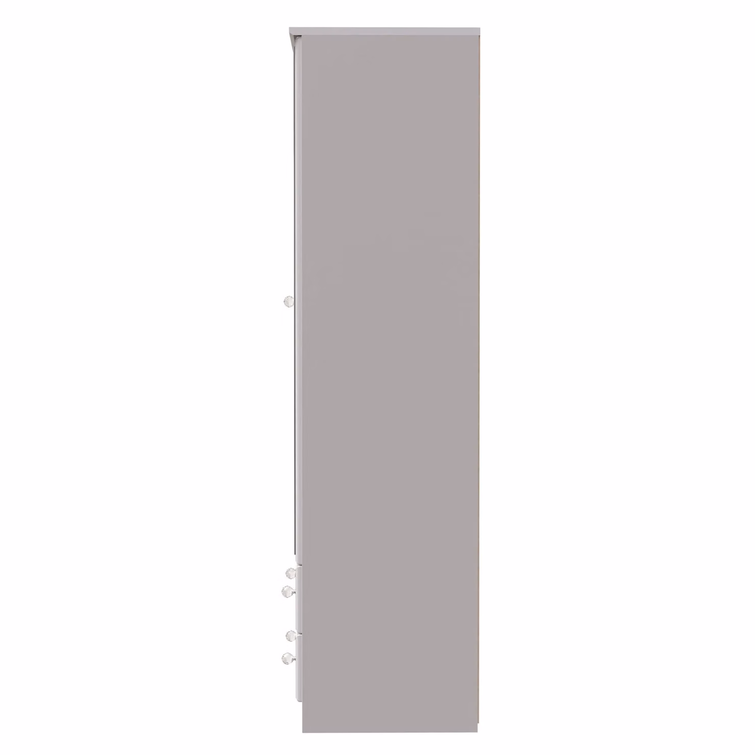 2 U Stratford Tall 2 Door Mirrored Wardrobe with 2 Drawers in Taupe/Beige – 2