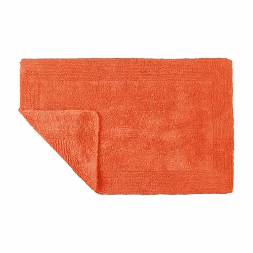Allure Bath Fashions Elegance Reversible Heavyweight Cotton Bath Mat in Terracotta, W: 53 cm x D: 85 cm – 3