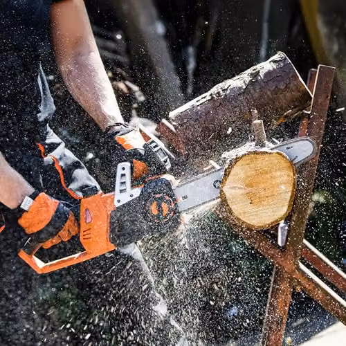 Yard Force 40V Cordless Chainsaw in Orange with 35cm Bar and 2x20V 4.0Ah Rechargeable Batteries – 4