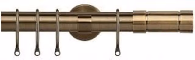 NewEdgeBlinds Gold Metal Curtain Pole Set, Width: 120 cm
