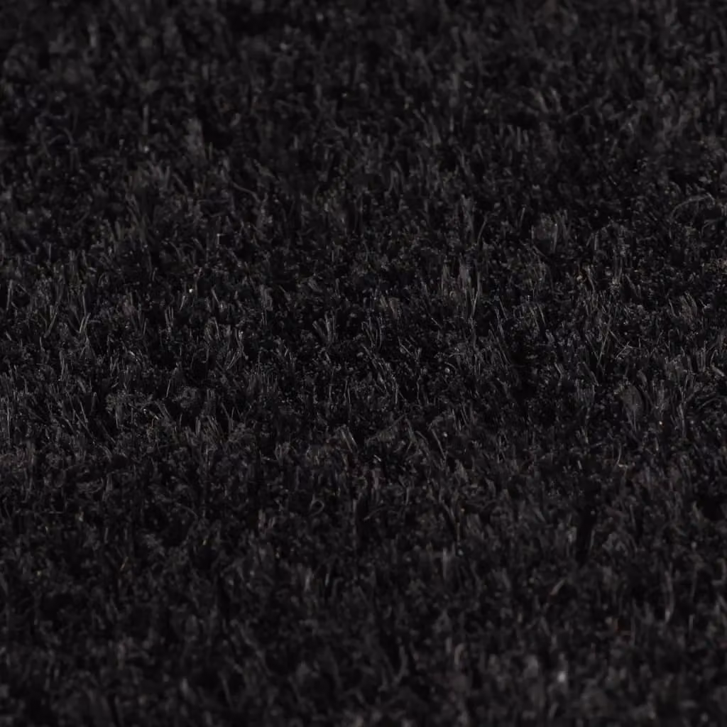 Berkfield Home Set of 2 Tufted Coir and PVC Door Mats, Black and Brown, W: 60 cm, D: 40 cm – 2