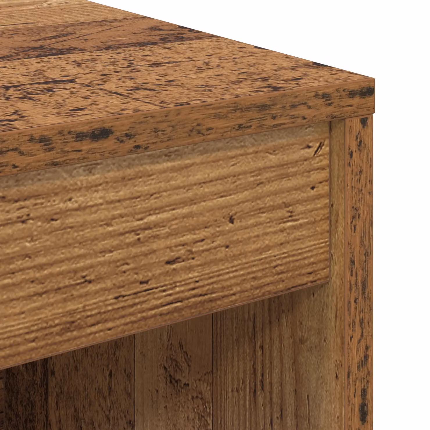 Berkfield Rustic Brown Writing Desk with Storage in Engineered Wood – 6