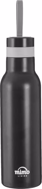 Orsina Matte Grey Stainless Steel Sports Water Bottle, 500ml