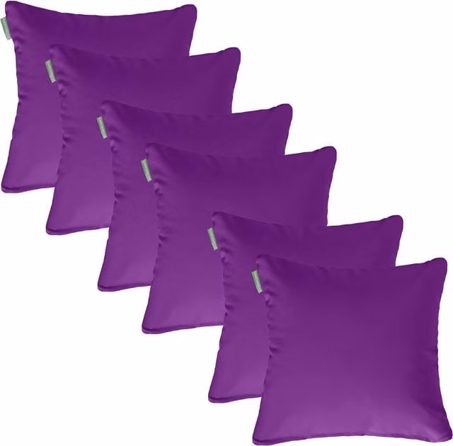Gardenista Purple Square Garden Scatter Cushion Set of 6