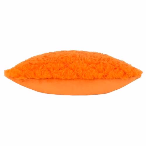 Heya Home Fluff Ball Faux Fur Cushion in Orange, W/D/H: 45 x 45 x 45 cm – 2