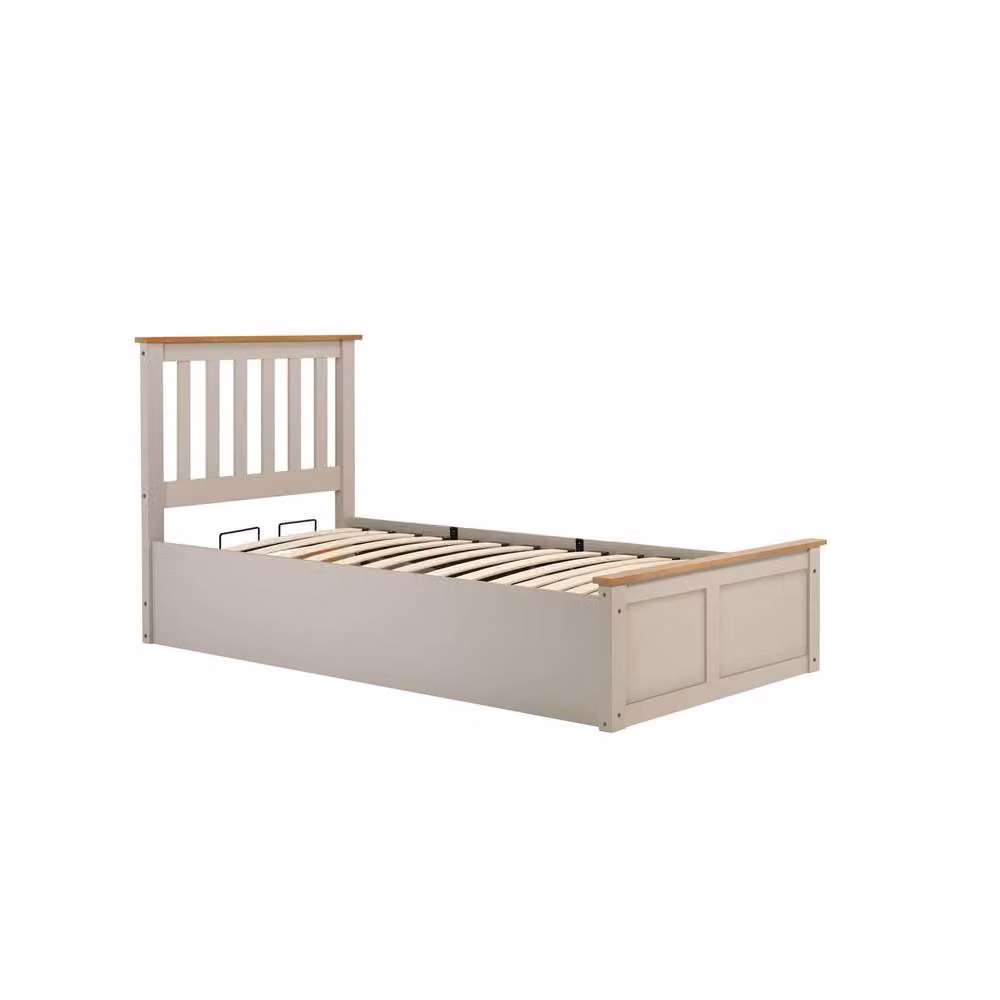 Birlea Phoenix Ottoman Storage Bed Frame in Grey, Single, W: 90 cm, D: 200 cm – 5