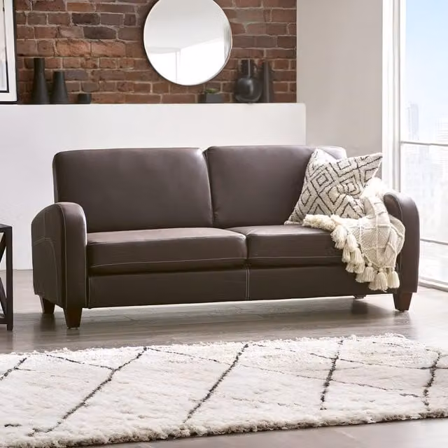 Julian Bowen Vivo Three Seater Sofa with Sleeping Function in Brown, Grey or White