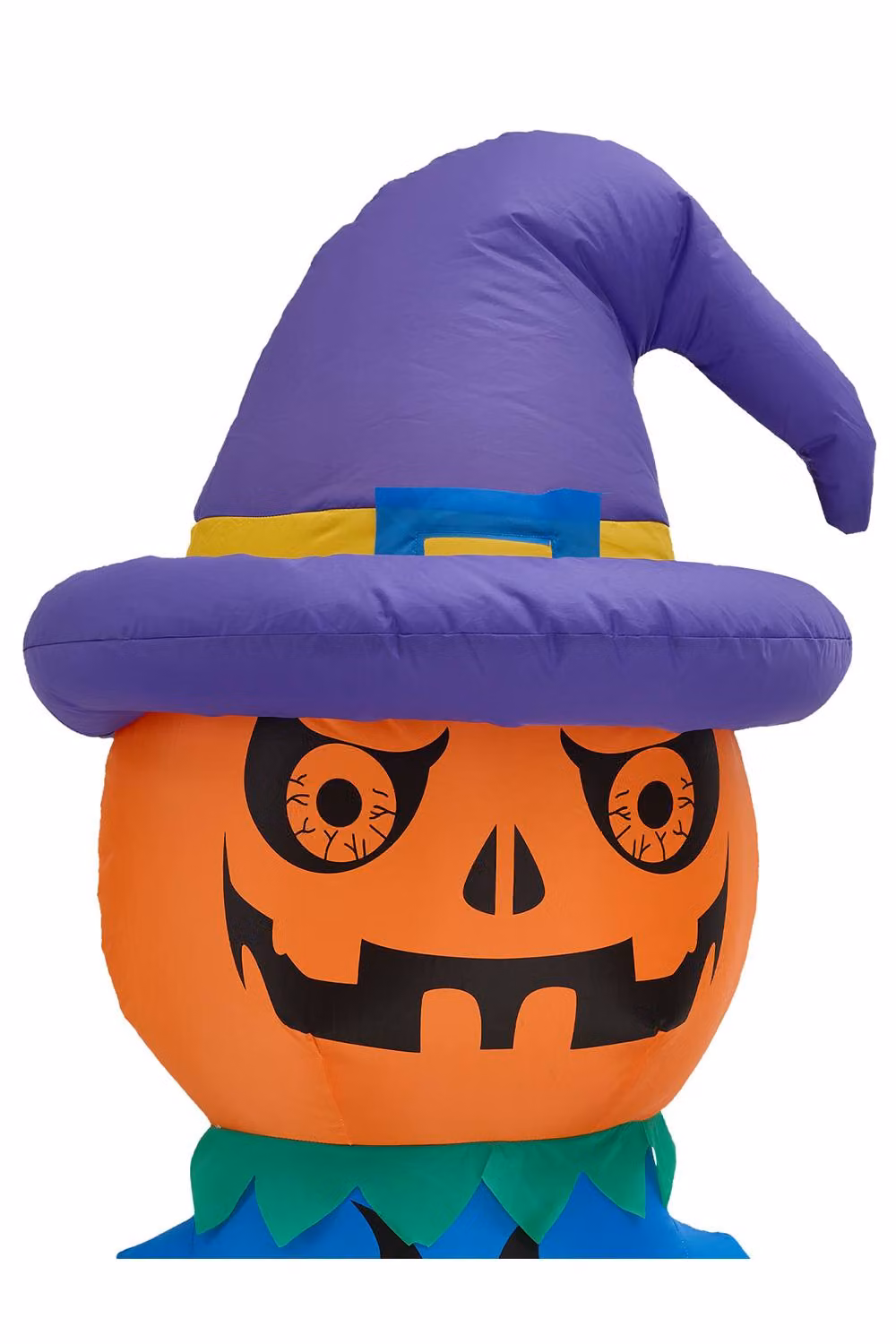 H&O Direct 6ft Inflatable Pumpkin Witch with LED Lights for Halloween in Orange, Purple and Black – 3