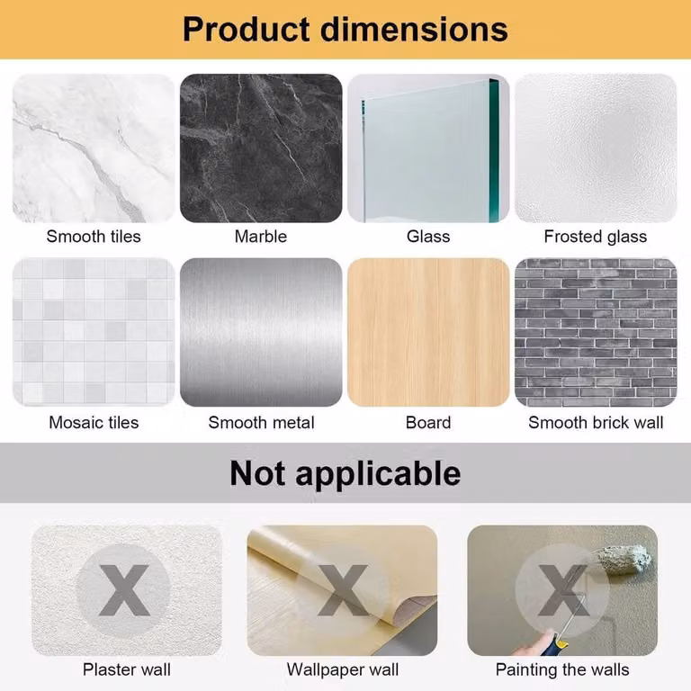 SPETLEK Grey and White Marble Self-Adhesive Wall Tiles, High Gloss Abstract Square Decor, W/D/H: 100 x 100 x 1 cm