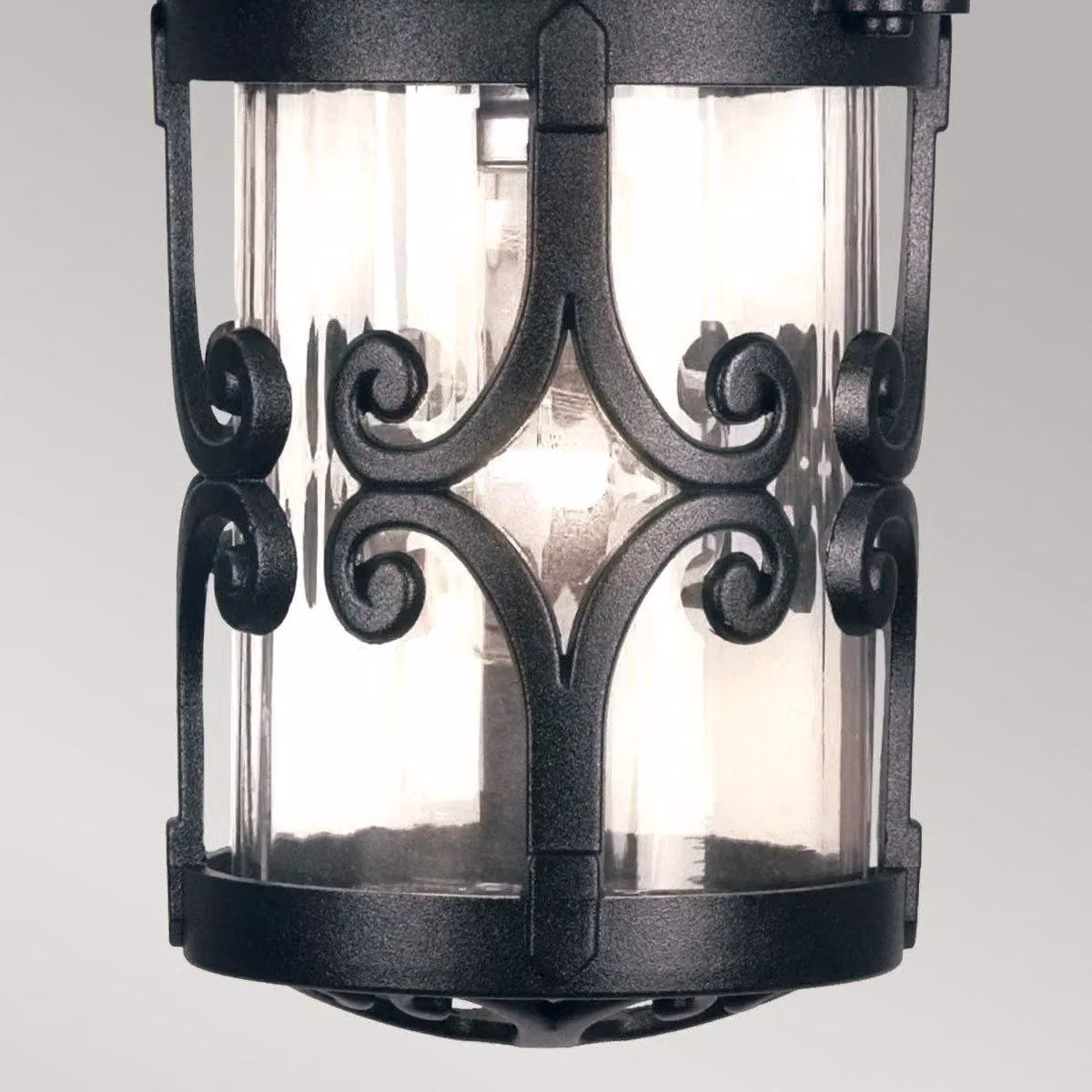 Netlighting Hereford Black Outdoor Ceiling Lantern with Transparent Glass and E27 Socket – 3
