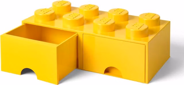 LEGO Brick Drawer in Bright Yellow