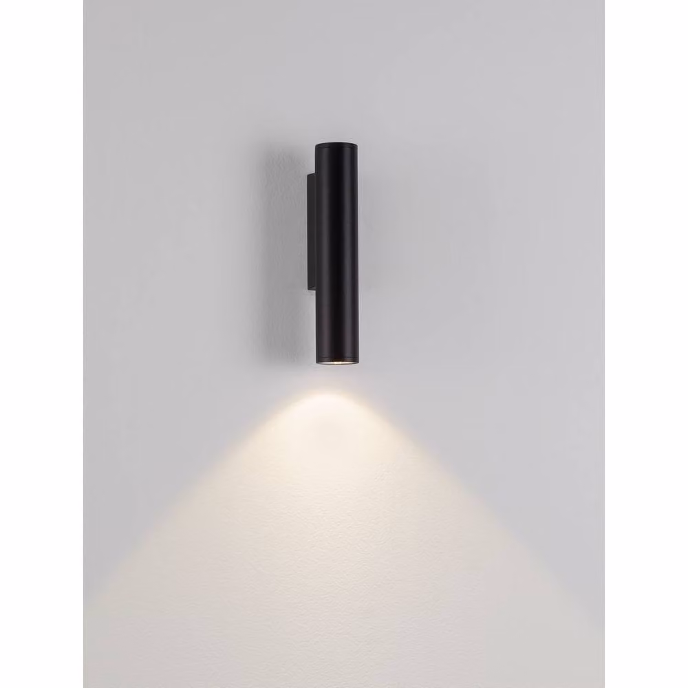 Netlighting Torrin Outdoor LED Wall Down Lamp in Dark Anthracite Grey with 230lm Warm White Light – 3