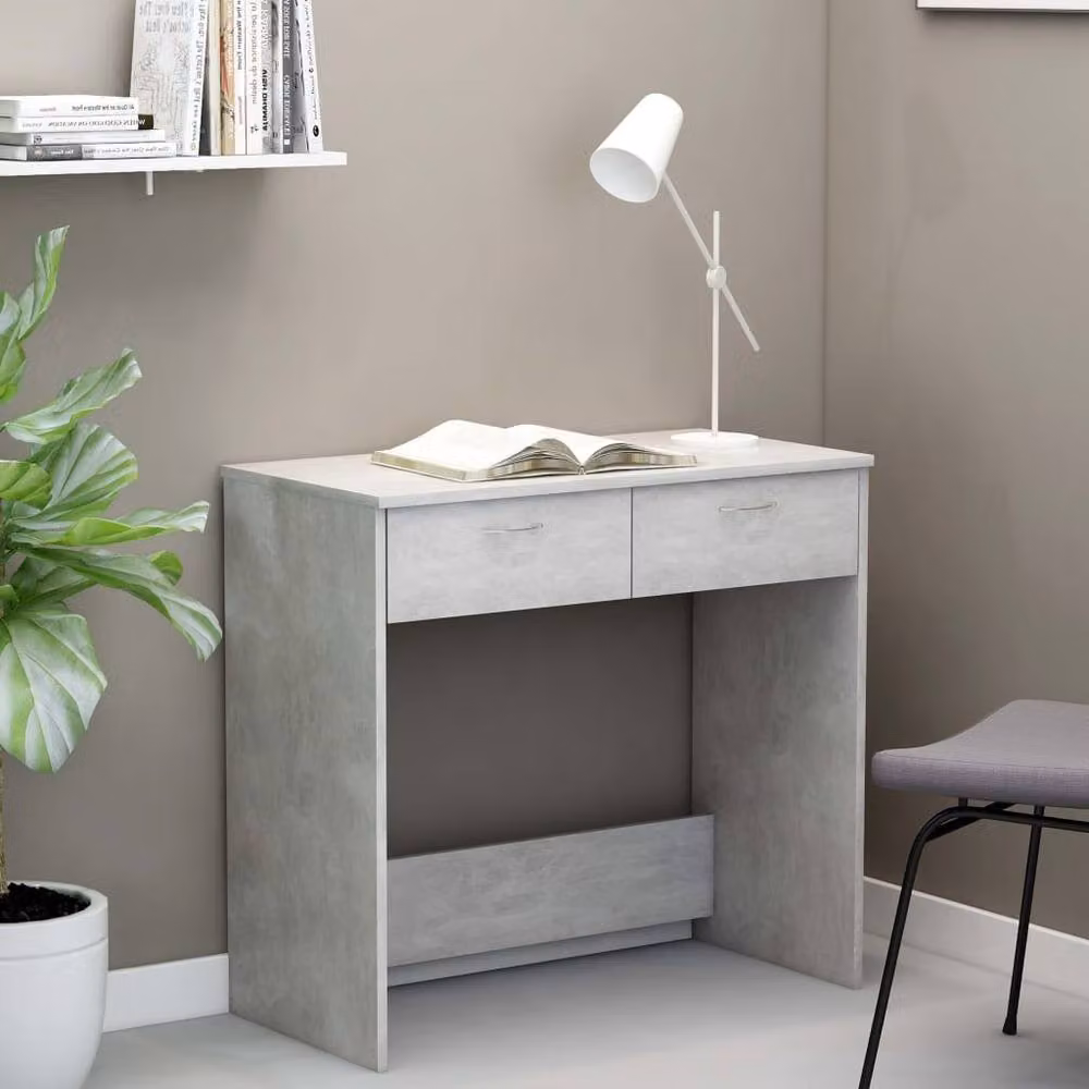 Berkfield Home Modern Writing Desk in Grey, W/D/H: 80 x 40 x 75 cm – 2