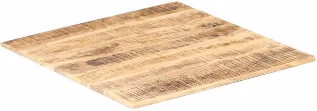 Berkfield Home Square Solid Mango Wood Table Top, Brown, W: 70 cm, D: 70 cm