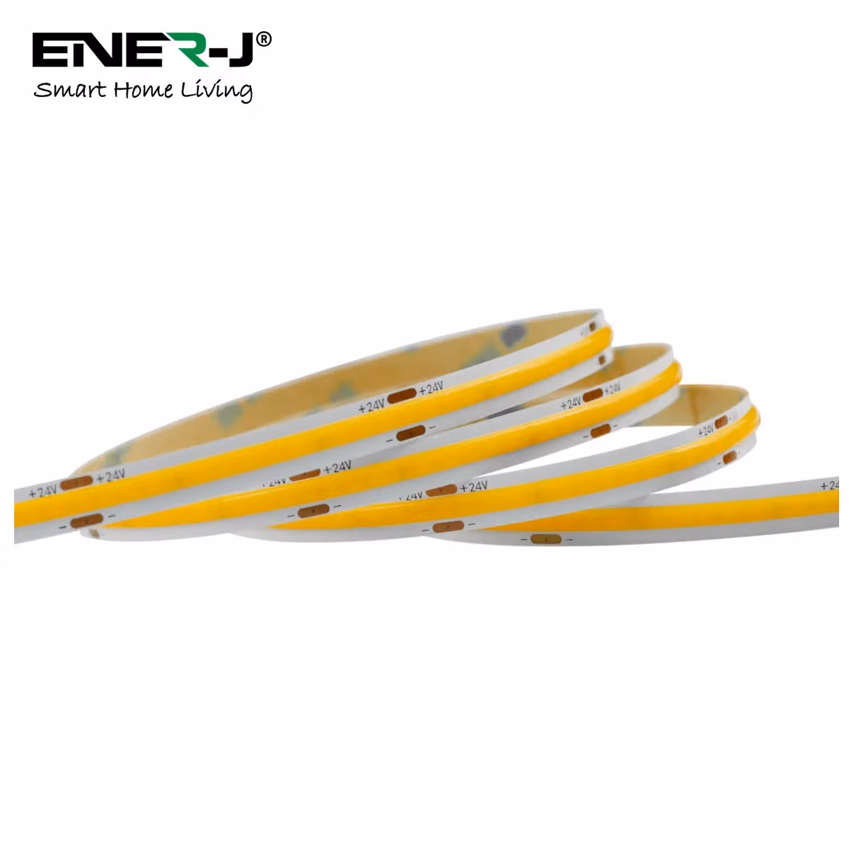 ENER-J COB LED Strip Light Kit, 5m, 24V, 3000K Warm White, Dimmable with UK Plug – 2
