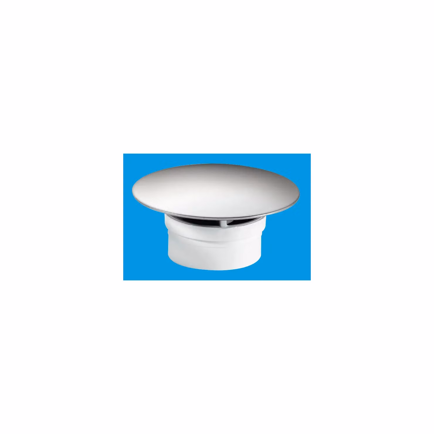 McAlpine STW70SSM Mushroom Flange for STW 1.5 inch Shower Traps in White – 2