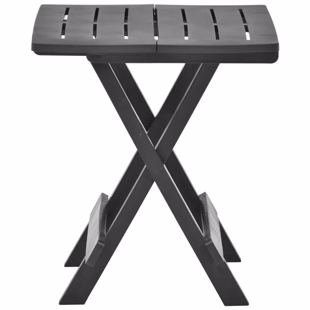 Berkfield Home Folding Garden Table in Anthracite and Black, W/D/H: 45 x 43 x 50 cm – 2