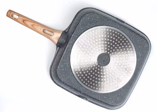 Havendro Non Stick 3 in 1 Multi Section Breakfast Grill Pan in Grey – 1