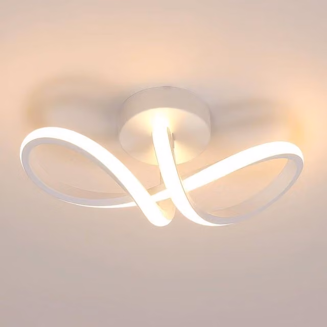 Goeco Modern 20W LED Ceiling Light in White – 1