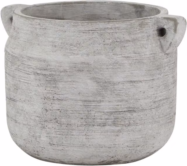 Hill Interiors Athena Hydria Plant Pot in White and Yellow