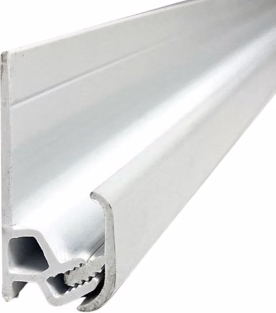 Wetwall 10mm White Laminate Wall Panel and 2 Part Flooring or Wetroom Profile Trim, Length: 2420mm