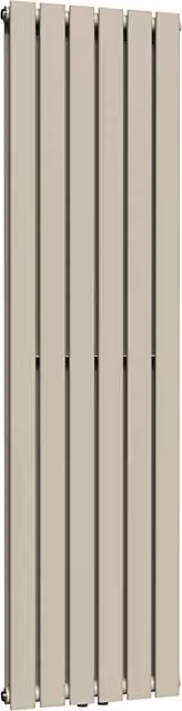 Lux Heat Moon Dust Coloured Vertical Double Radiator, H 160 cm x W 42 cm