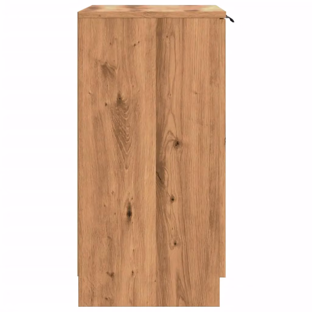 Berkfield Home Artisan Oak Shoe Cabinet in Brown, W/D/H: 59 x 35 x 70 cm – 3