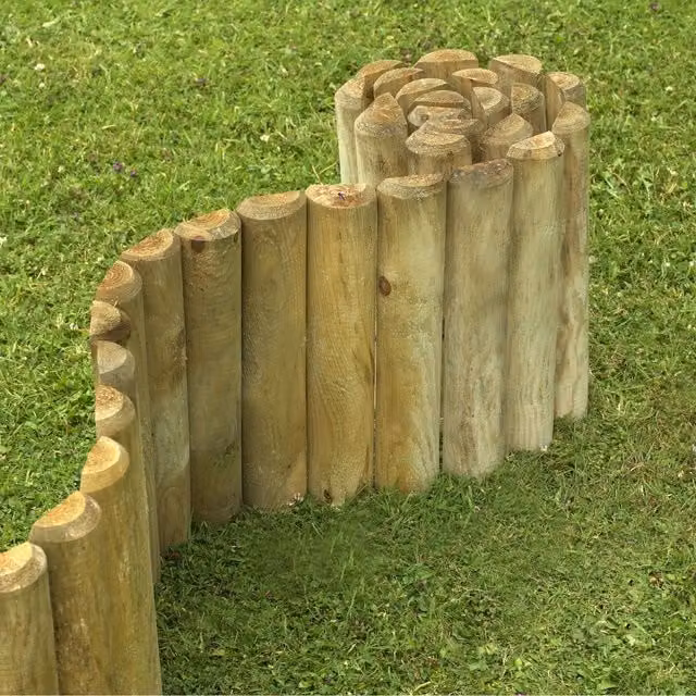 Forest Brown Wood Border Roll 15cm