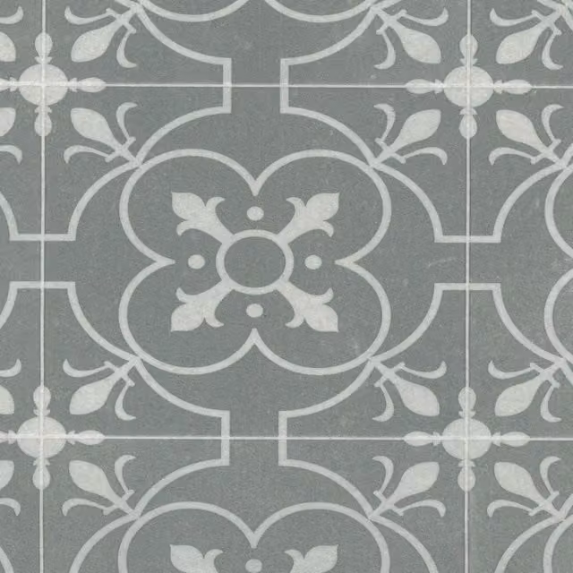 Vinyl Flooring UK Grey Designer Effect Non Slip Sheet Vinyl Flooring W: 100 cm, L: 300 cm, Thickness: 2.0 mm
