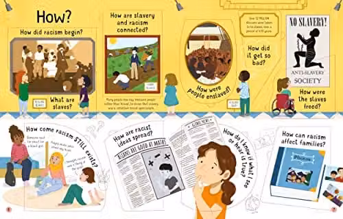 Usborne Questions and Answers about Racism Lift-the-flap Board Book, Multicolour – 3