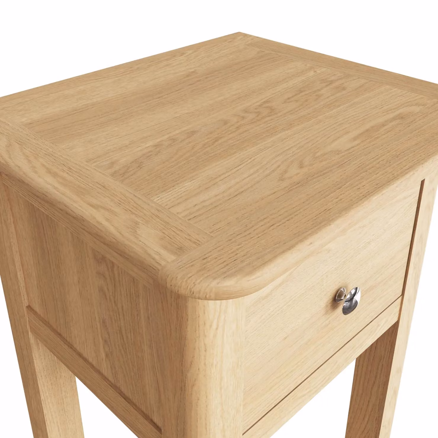 FWStyle Ready Assembled Natural Ash Wooden 1 Drawer Telephone Table in Brown – 3
