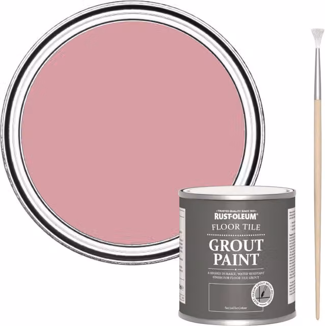 Rust-Oleum Floor Grout Paint in Dusky Pink, 250 ml