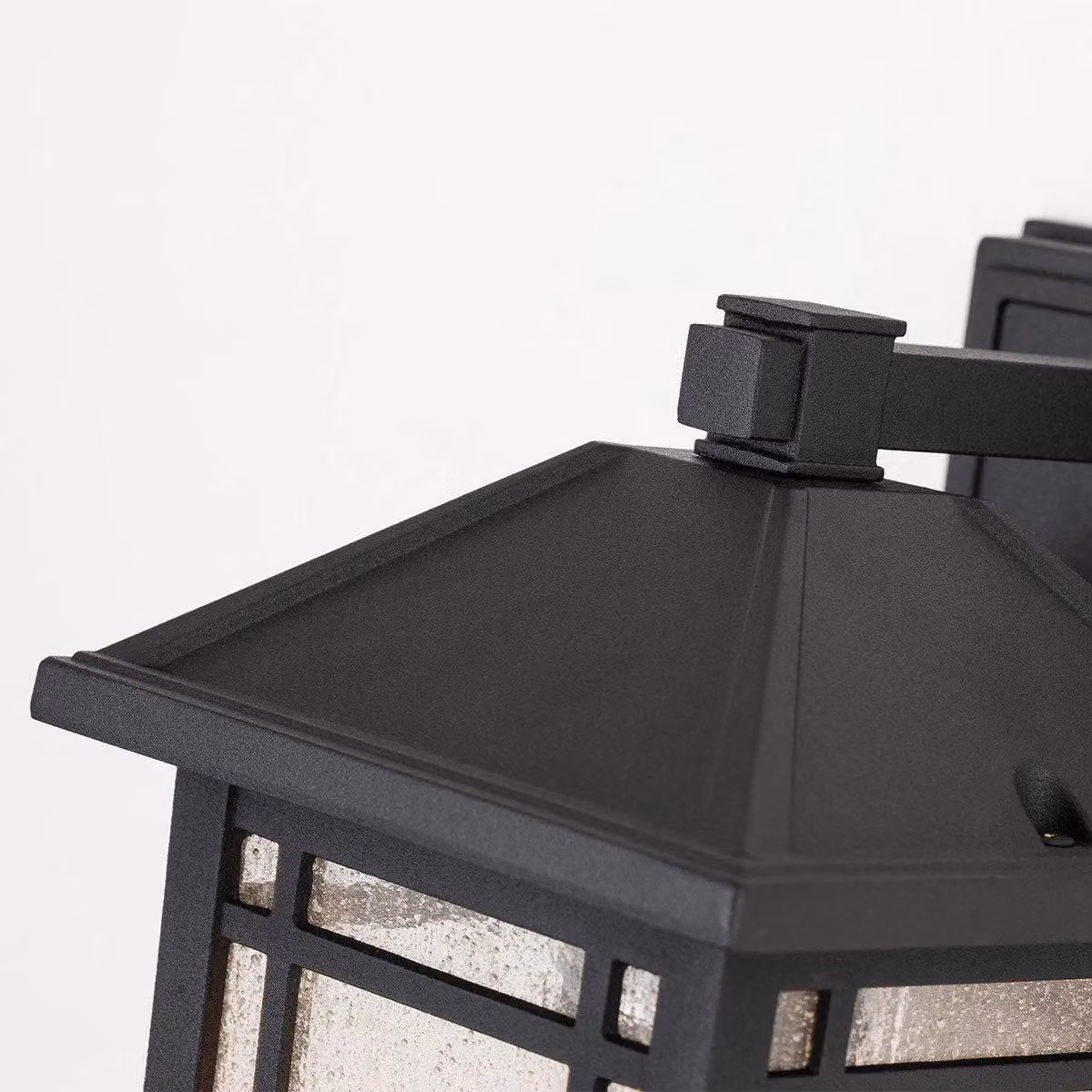Quoizel Cedar Point Outdoor Wall Lantern in Black with Transparent Glass, IP44 Rated – 2