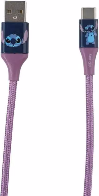 Quest Stitch 6ft USB A to Type C Braided Charging Cable, Blue