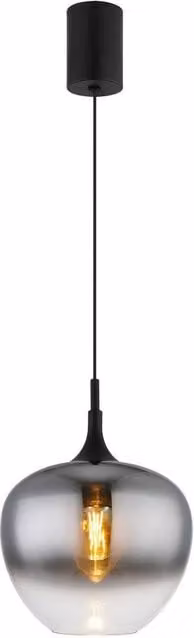 Netlighting Maxy Dome Pendant Ceiling Light, Matt Black, Diameter: 30 cm – 1