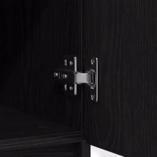 vidaXL Modern Sideboard with Drawers in Black, W/D/H: 71 x 35 x 84 cm – 6